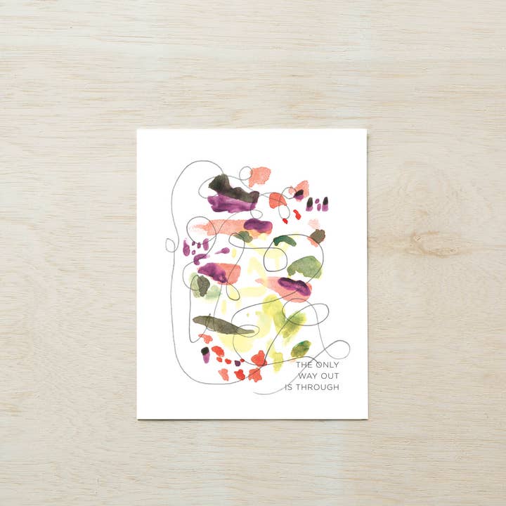 Impresión abstracta de The Only Way Out - 8" x 25,4 cm. para venta al por mayor de High Fancy