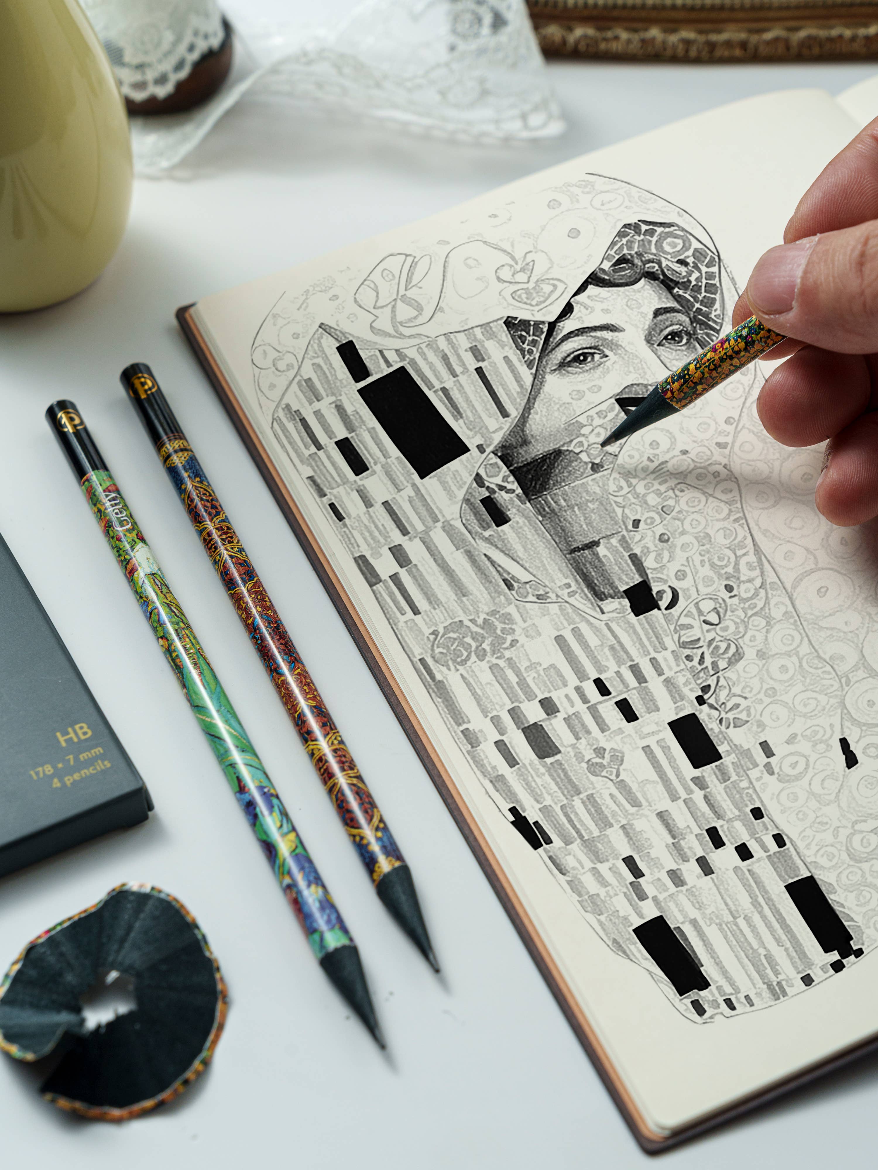 Chronicle Books - Wholesale Pencil - Paperblanks Van Gogh's Irises 4-Pack Pencils4