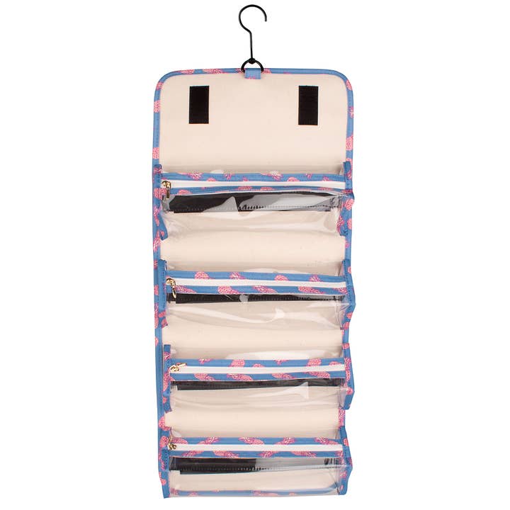 Boulevard - Wholesale Toiletry Bag - Women's - "Delilah" Pineapple Toiletry Roll (Personalizable)