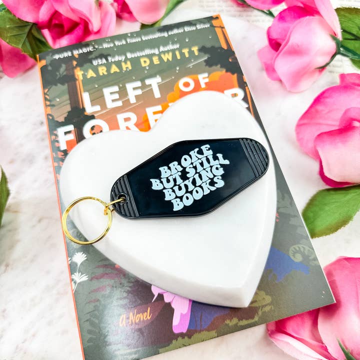 The Swoon Room - Wholesale Keychain - Women's - Broke But Still Buying Books Motel Keychain2