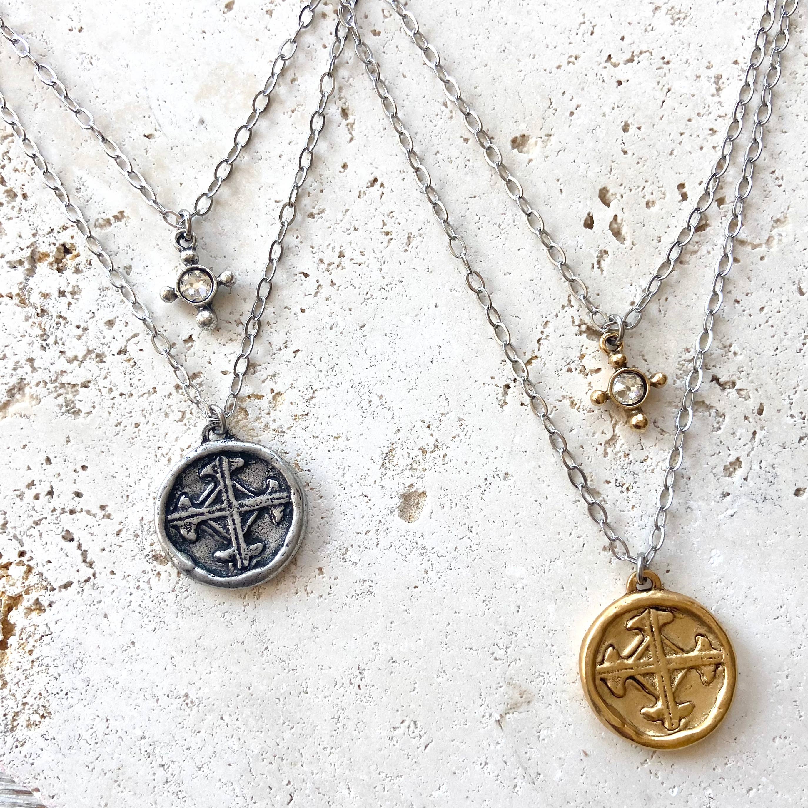 VB&CO Designs Handmade Jewelry - Wholesale Pendant/Charm Necklace - Serenity cross necklace religious Julio  jewelry prayer1