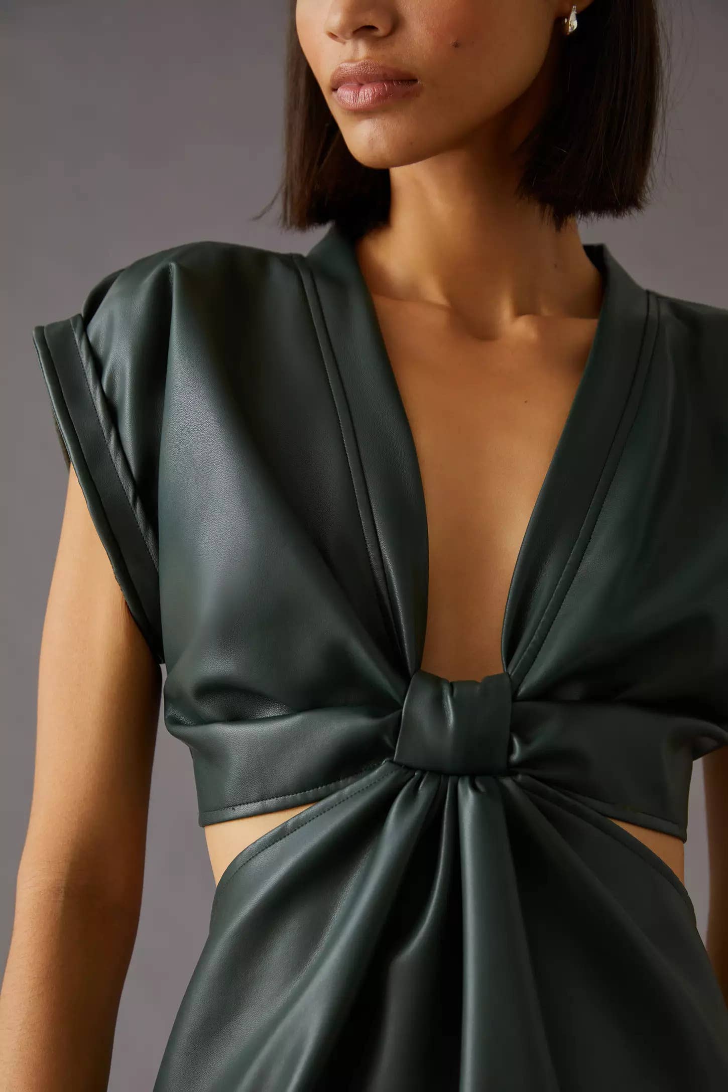 Eva Franco - Wholesale Dress - Women's - Mini Dress - Vegan Leather8