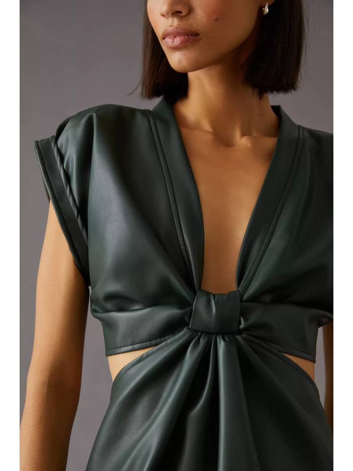 Eva Franco - Wholesale Dress - Women's - Mini Dress - Vegan Leather8