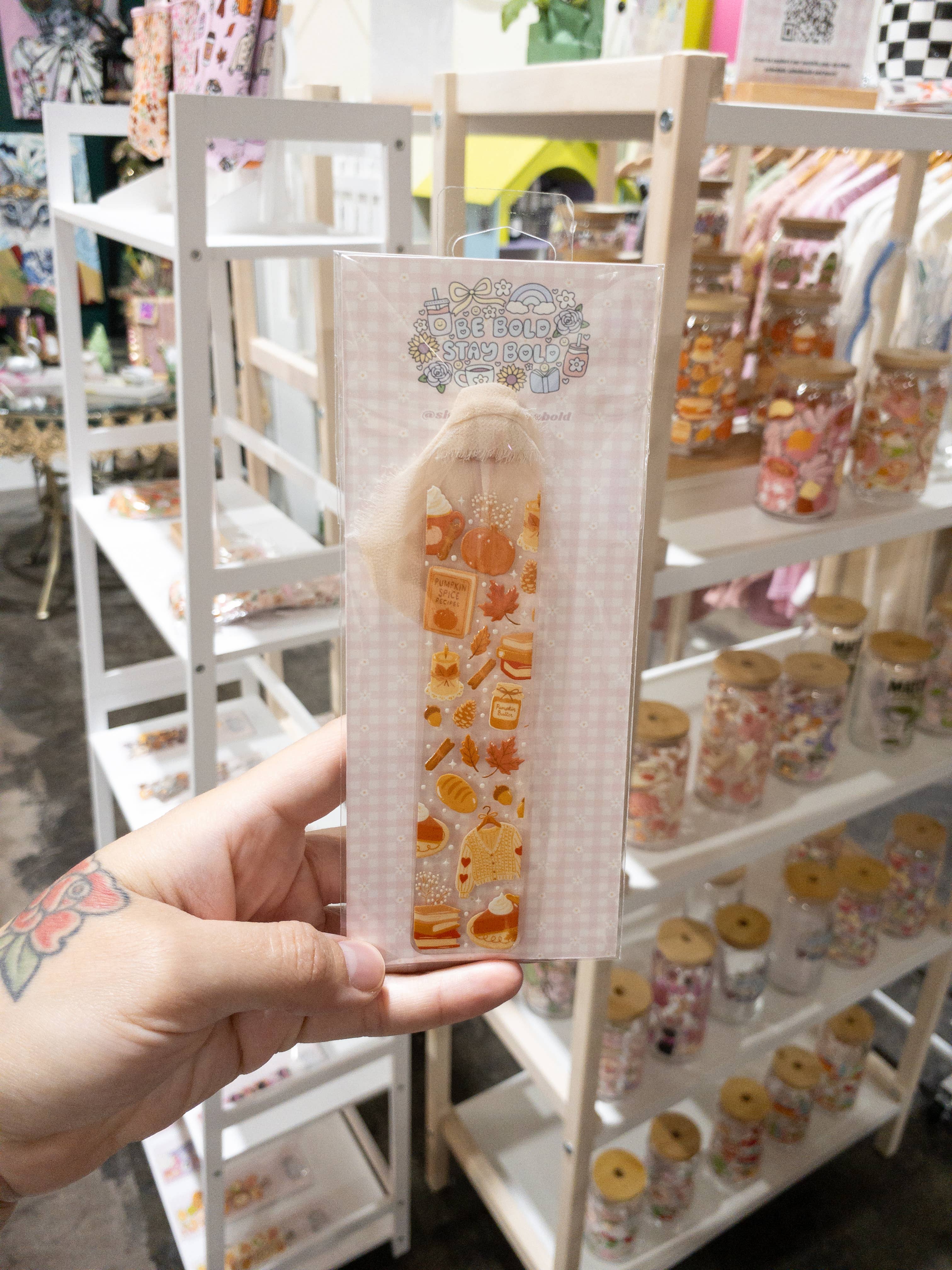 Be Bold Stay Bold - Wholesale Bookmark - Pumpkin Spice Acrylic Bookmark 2