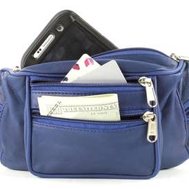 Leather Impressions Inc - Wholesale Belt Bag - Women's - Multi-Pocket Fanny Pack Style 5146
