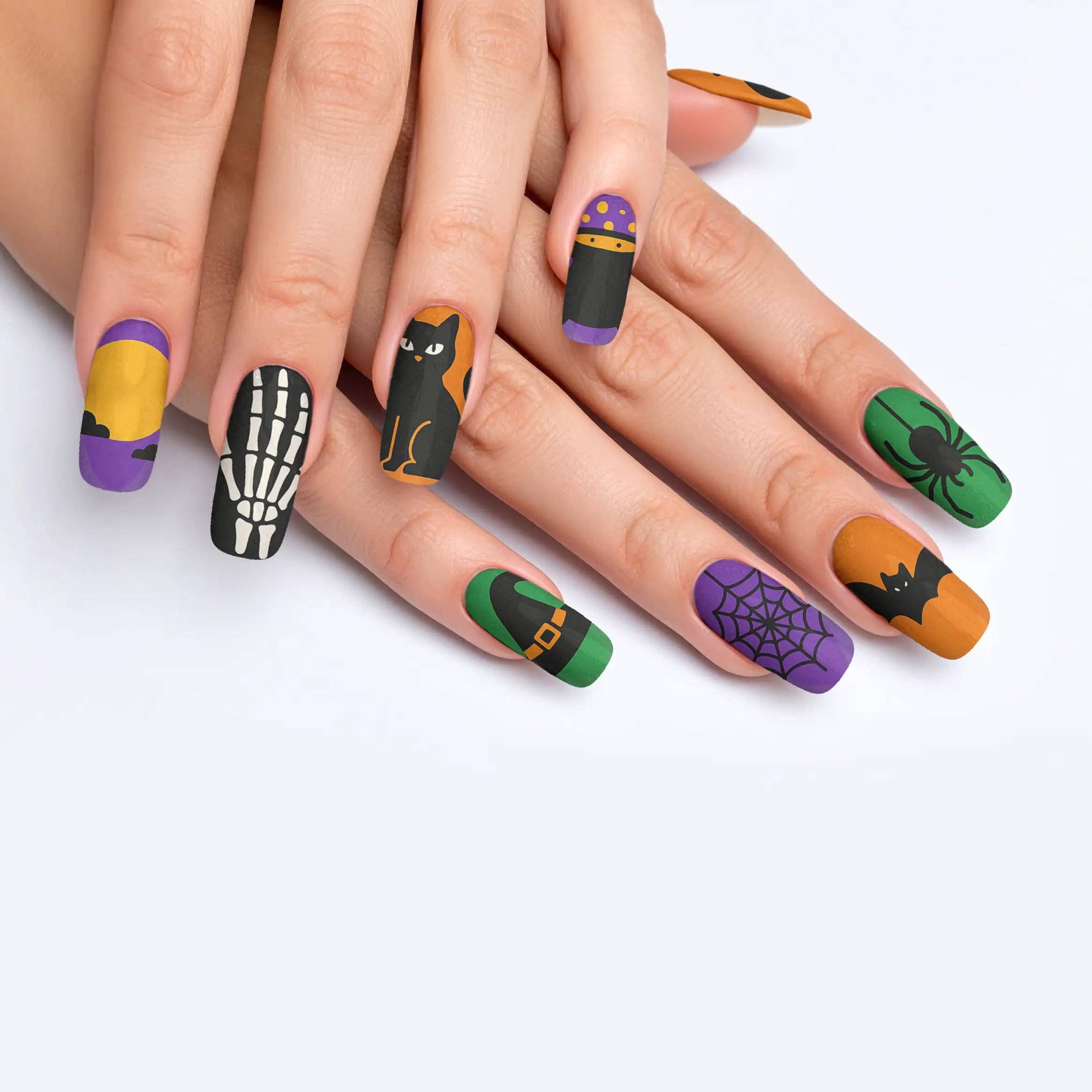 FYNE BODY - Wholesale Press-on/fake nails - Eclipse Enchantment Black Halloween Press-On Nails79