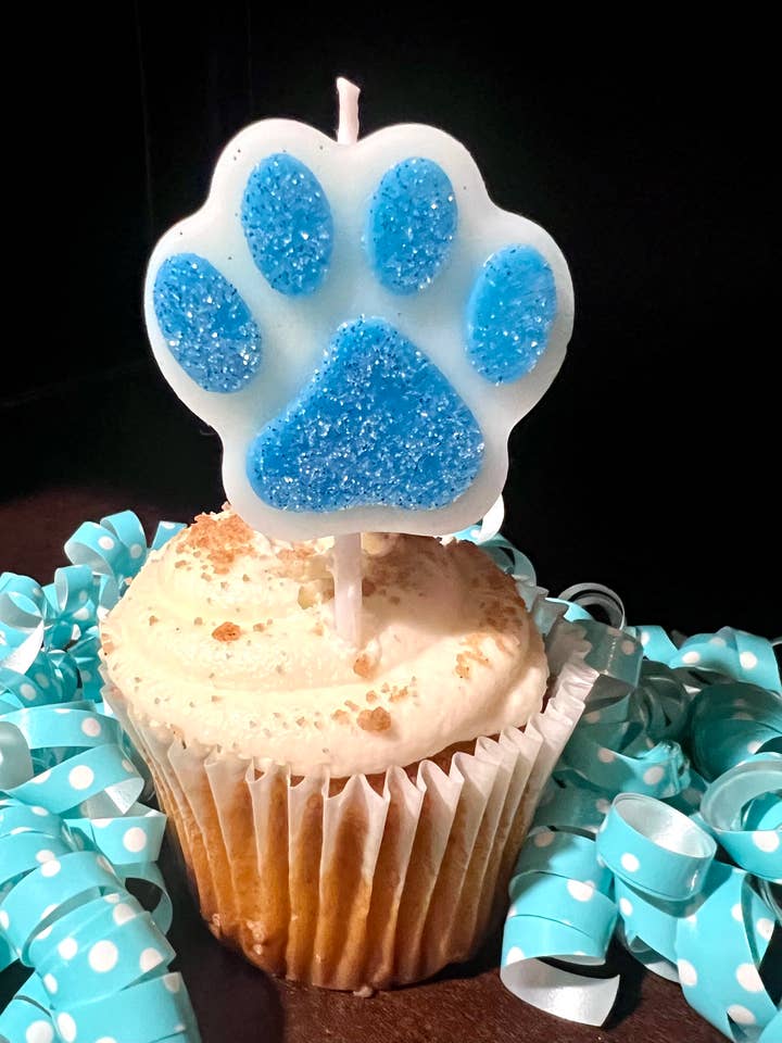 Dog Birthday Party Candle | Pet Themed Cake Candles for wholesale by Riley Roo Candles