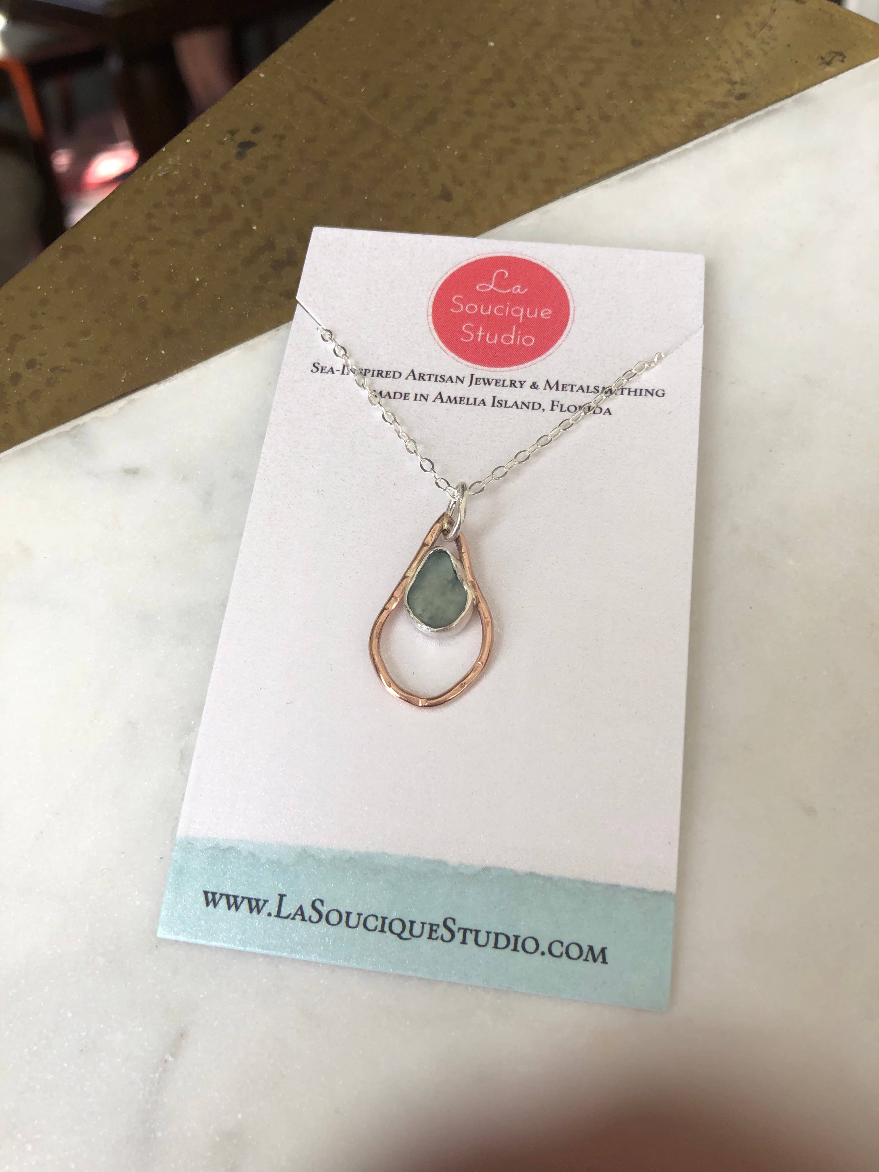 La Soucique Studio Metalsmithing – Engroshandel Halskæde med vedhæng – Perelle Oyster halskæde3