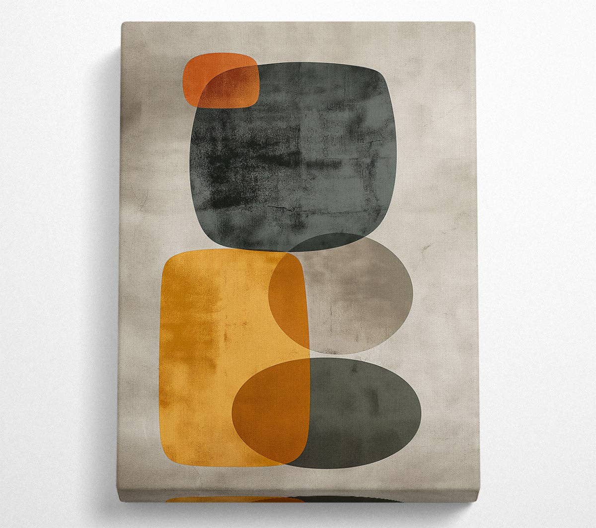 Simply Canvas Art – wholesale Art print – Mustard And Grey Forms0