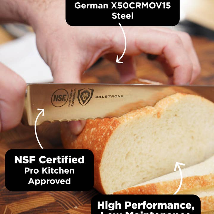 Dalstrong - Wholesale Knife Set - 8-Piece Knife Block Set | Gladiator Series | Knives NSF Certified | Dalstrong ©3