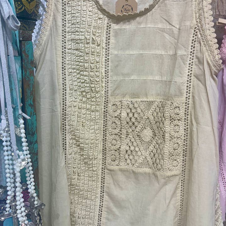 Vintage Tea Lace Cami for wholesale by A Rare Bird Shop