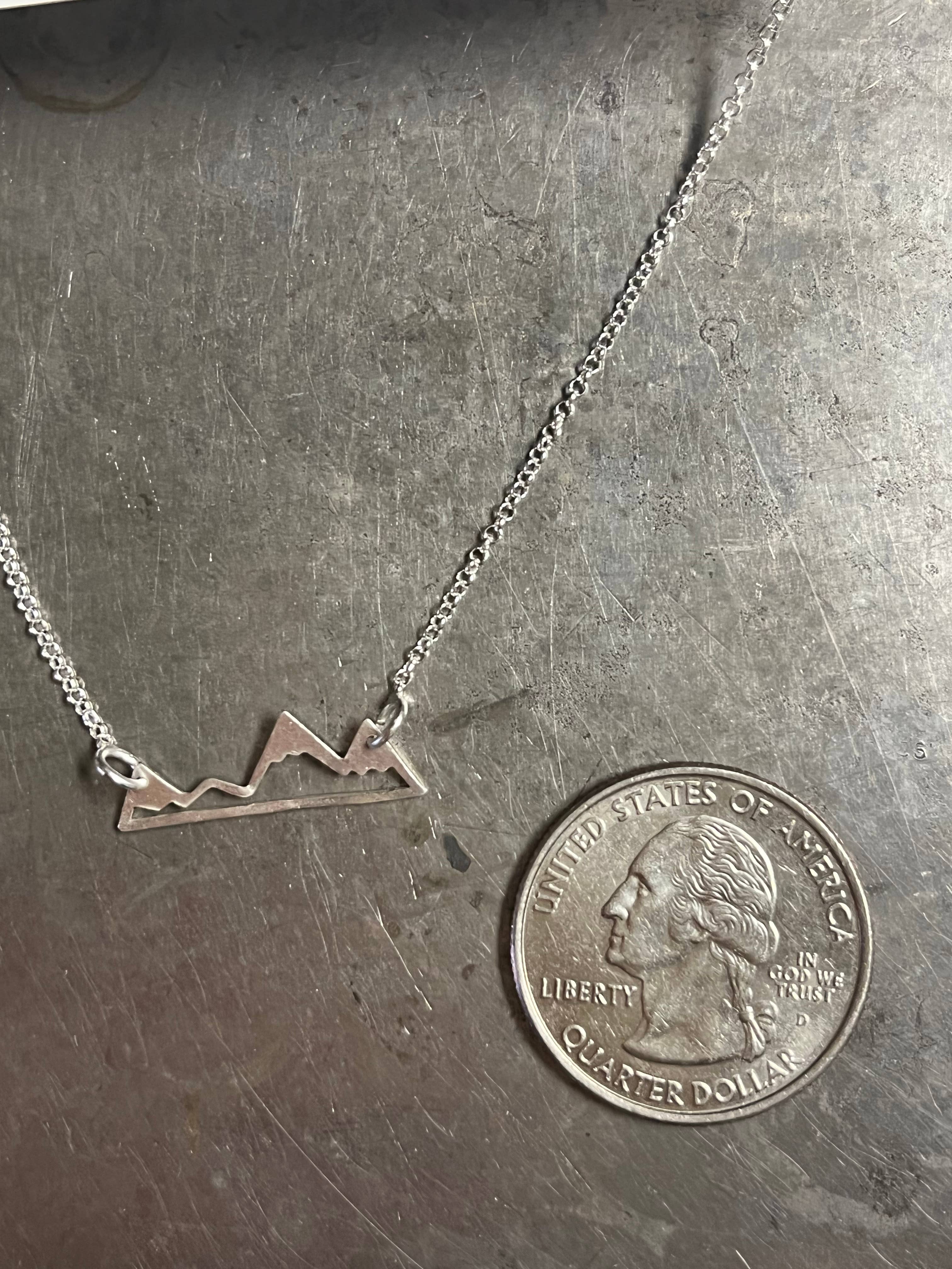 Altitude Jewelry - Wholesale Pendant/Charm Necklace - Mountain Life Sterling Silver2