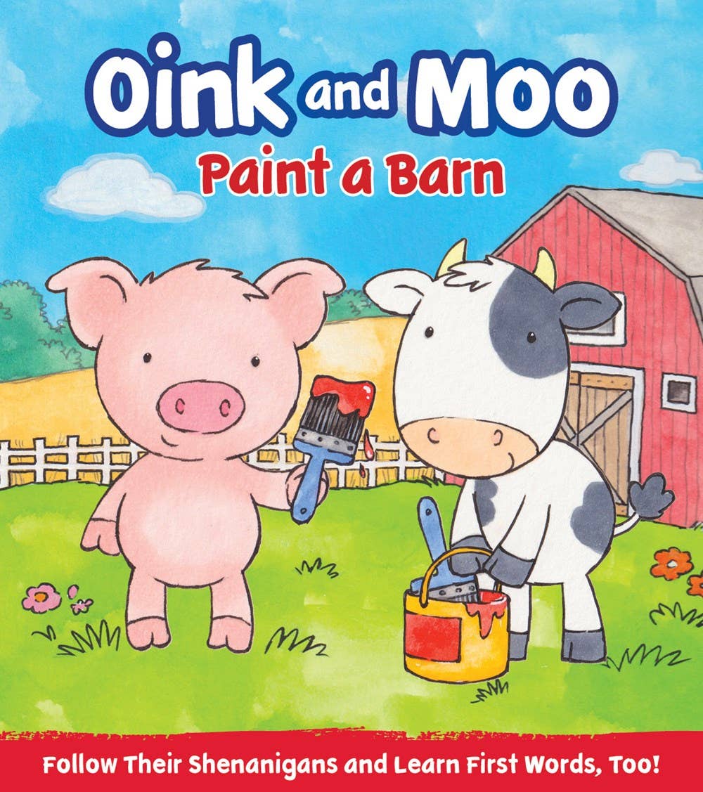 Gibbs Smith - Wholesale Baby & Toddler Book (0-2) - Oink and Moo Paint a Barn0