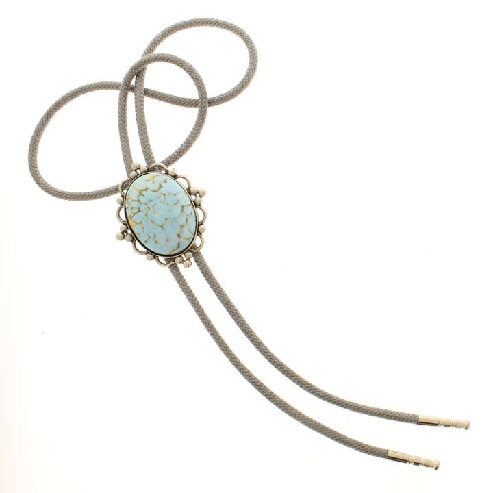 Stone Whisper Bolo Tie, Made in USA, 47.8mm x 56.2mm for wholesale by HHH Designs