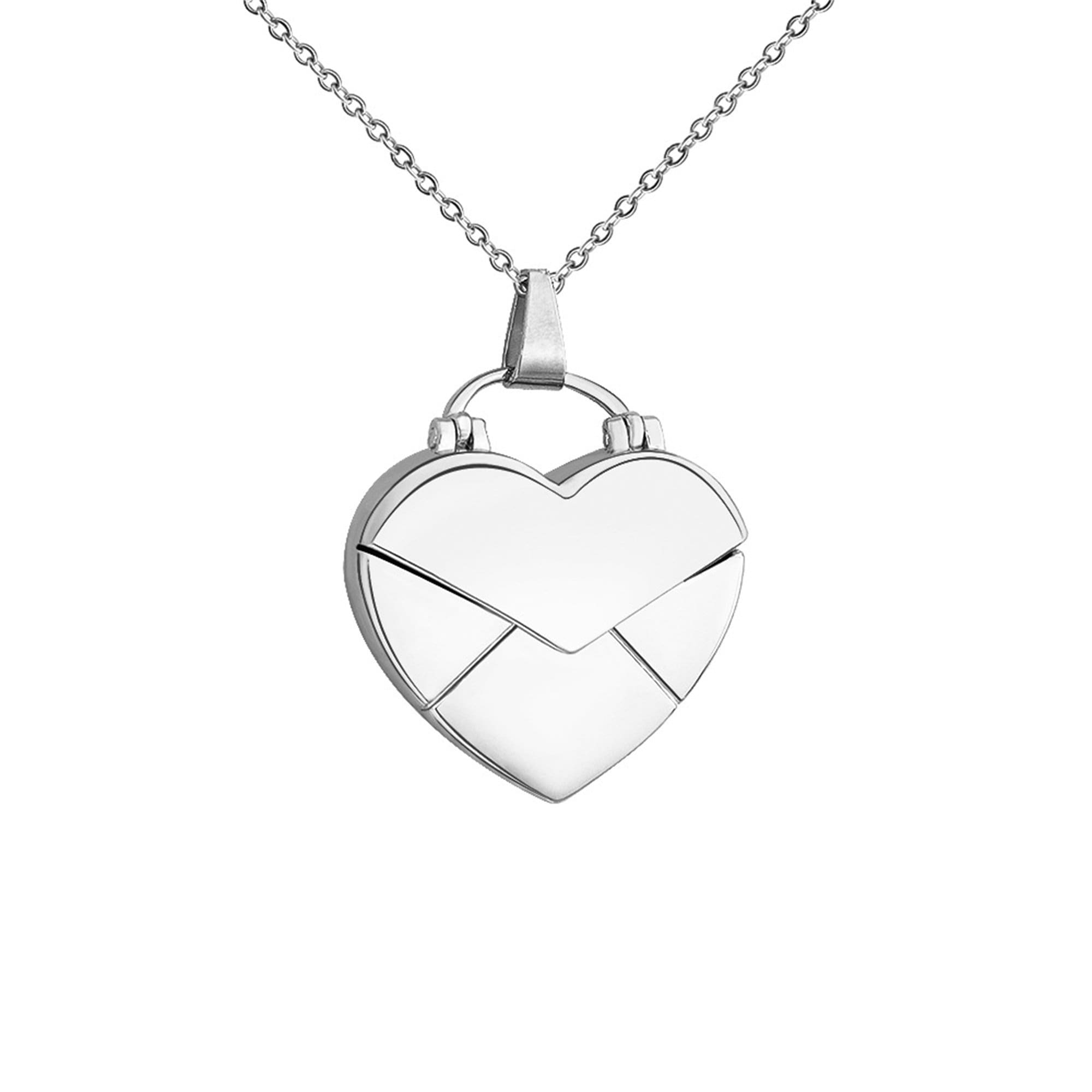 Perimade & Co. LLC - Wholesale Locket Necklace - Custom Heart Photo Locket Necklace in Stainless Steel1