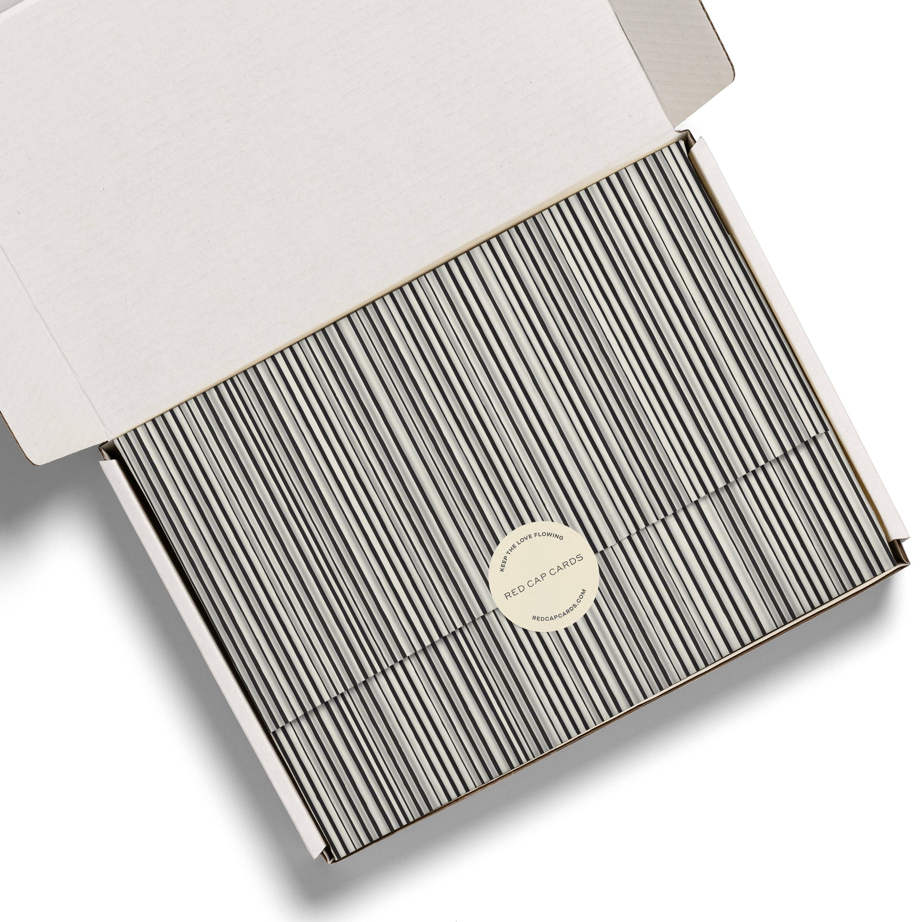 Red Cap Cards - Wholesale Tissue Paper - Black Stripe tissue paper1