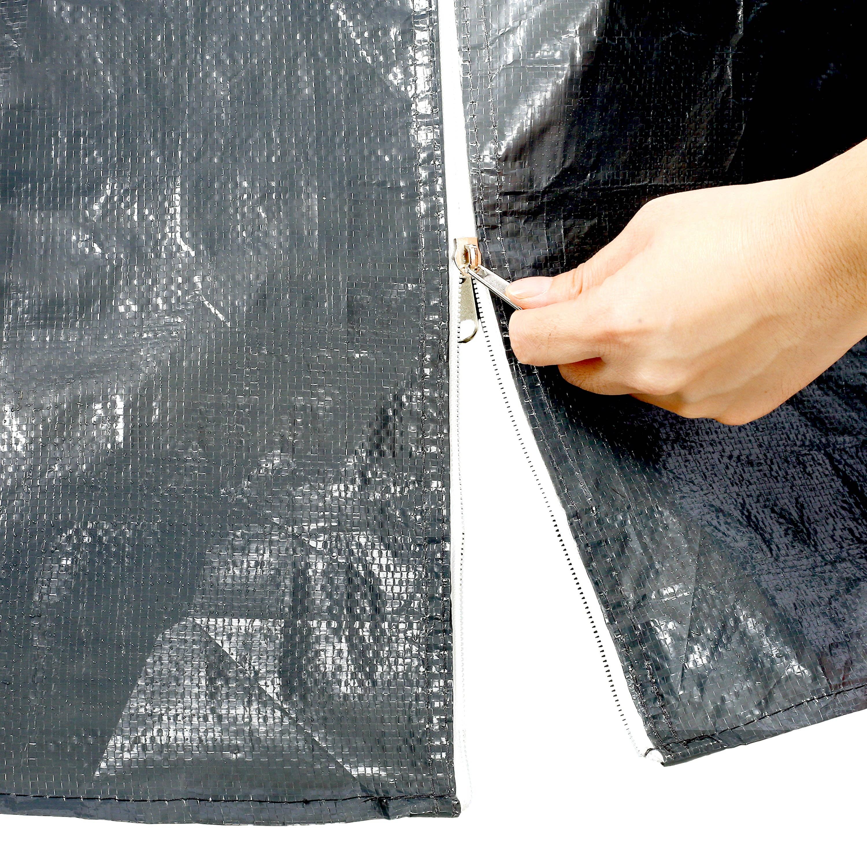 39F Inc. - Wholesale Tent - 10x20ft Heavy Duty Portable Carport Garage with Doors, Grey11