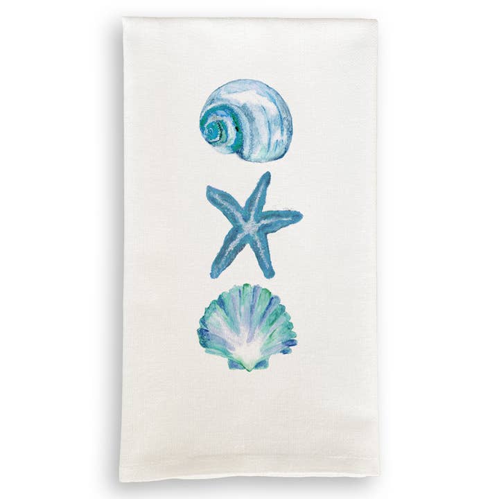 French Graffiti - Wholesale Tea Towel - Three Shells