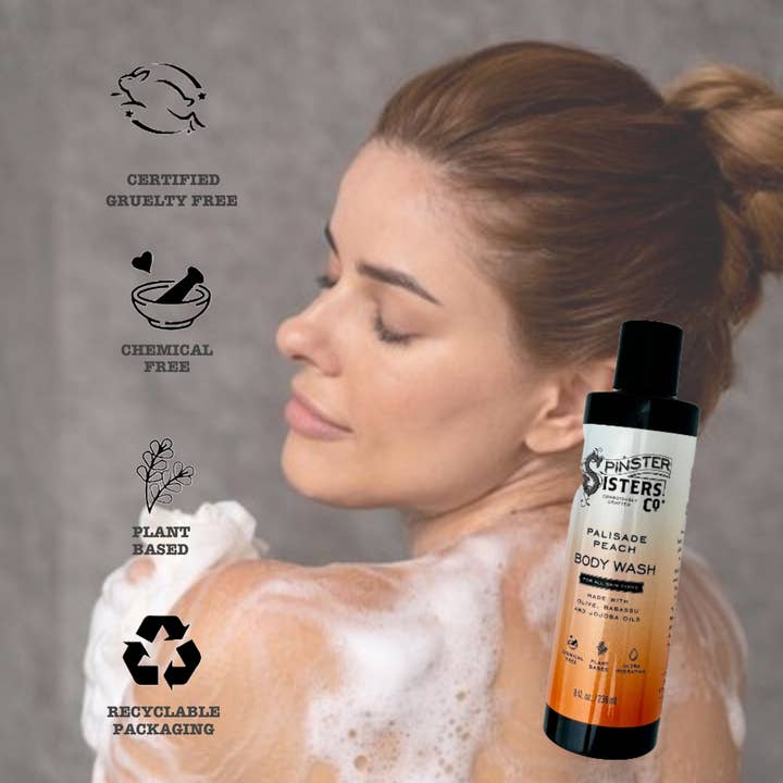 Spinster Sisters Co. / Old Salt Grooming Supply – wholesale Duschtvål – Palisade Peach Body Wash: Olive, Babasu & Jojobaolja Rengöring