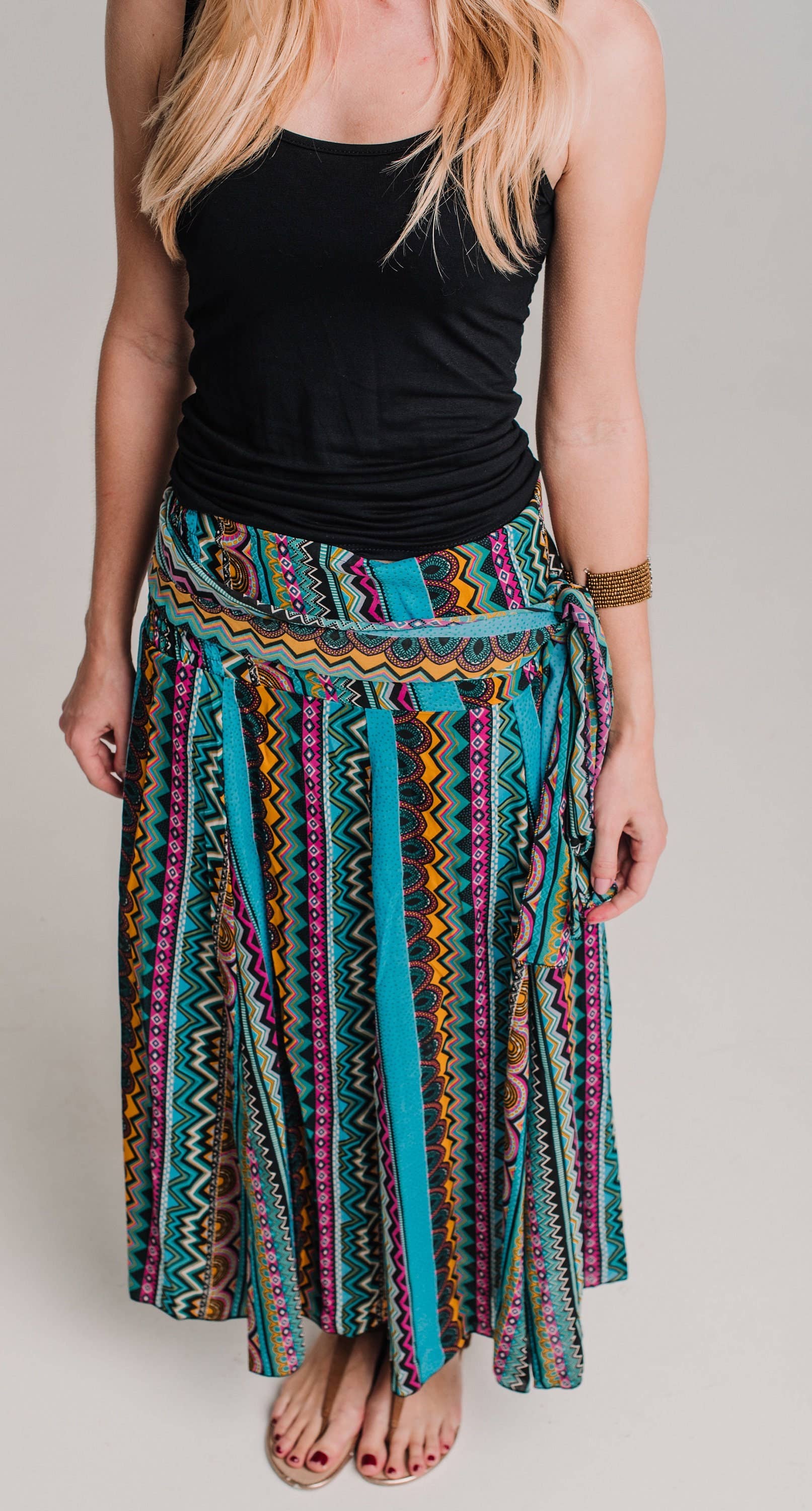 Miss Kitsch - Wholesale Skirt - Women's - Boho Skirt, African Print Skirt, Fluid Flower Plus Size Maxi Boho Dress Skirt, Women's Midi Skirt Clothes Gift For Her6