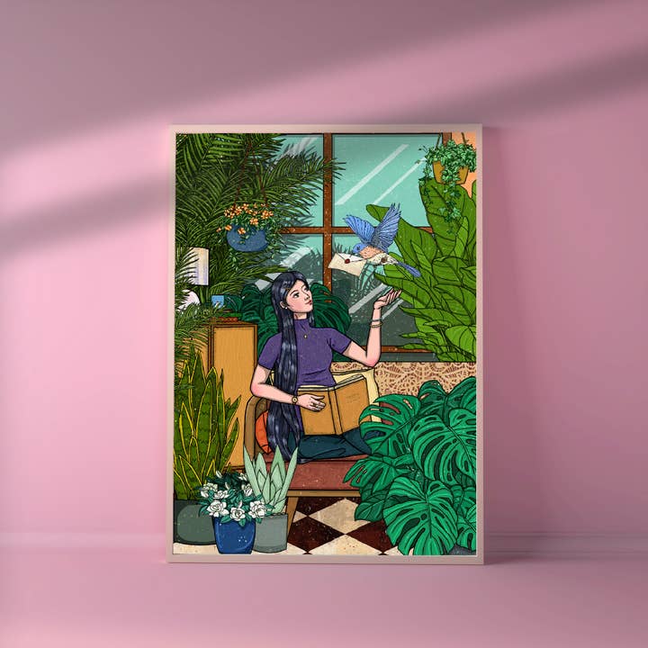 Bokälskare Konst, Botanisk illustration Tryck, Estetisk för wholesale av The Bunny Box