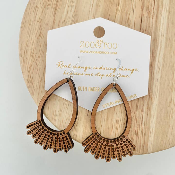 zoo&roo - Wholesale Dangle Earrings - Dissent earrings | RBG | Empowering earrings | Resist11