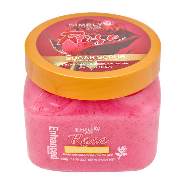 PINEAPPLE Beauty - Wholesale Body Scrub/Exfoliant - Simply Bella SIB1010 Rose Sugar Scrub - 61
