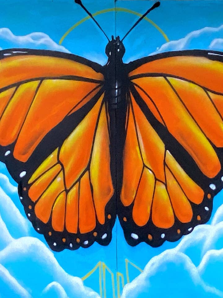 The Monarch Butterfly Mural - 8"x10" Archival Giclee Print for wholesale by Chris Granillo Art