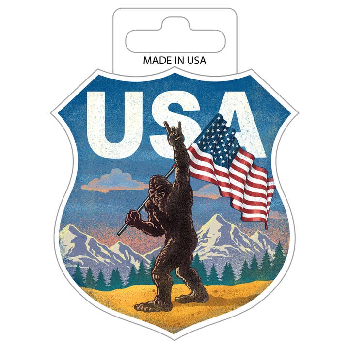 Desperate Enterprises - Wholesale Sticker - Sticker - Squatch - USA Canvas (Set of 8)