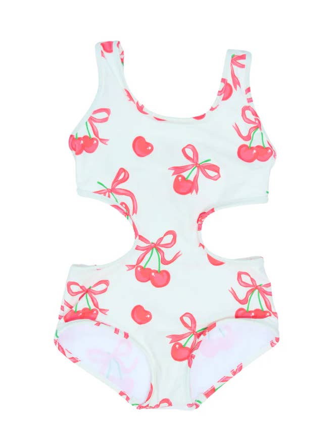 Turks et Caïcos Cerises et Nœuds pour la vente par Piccoli Principi Swimwear