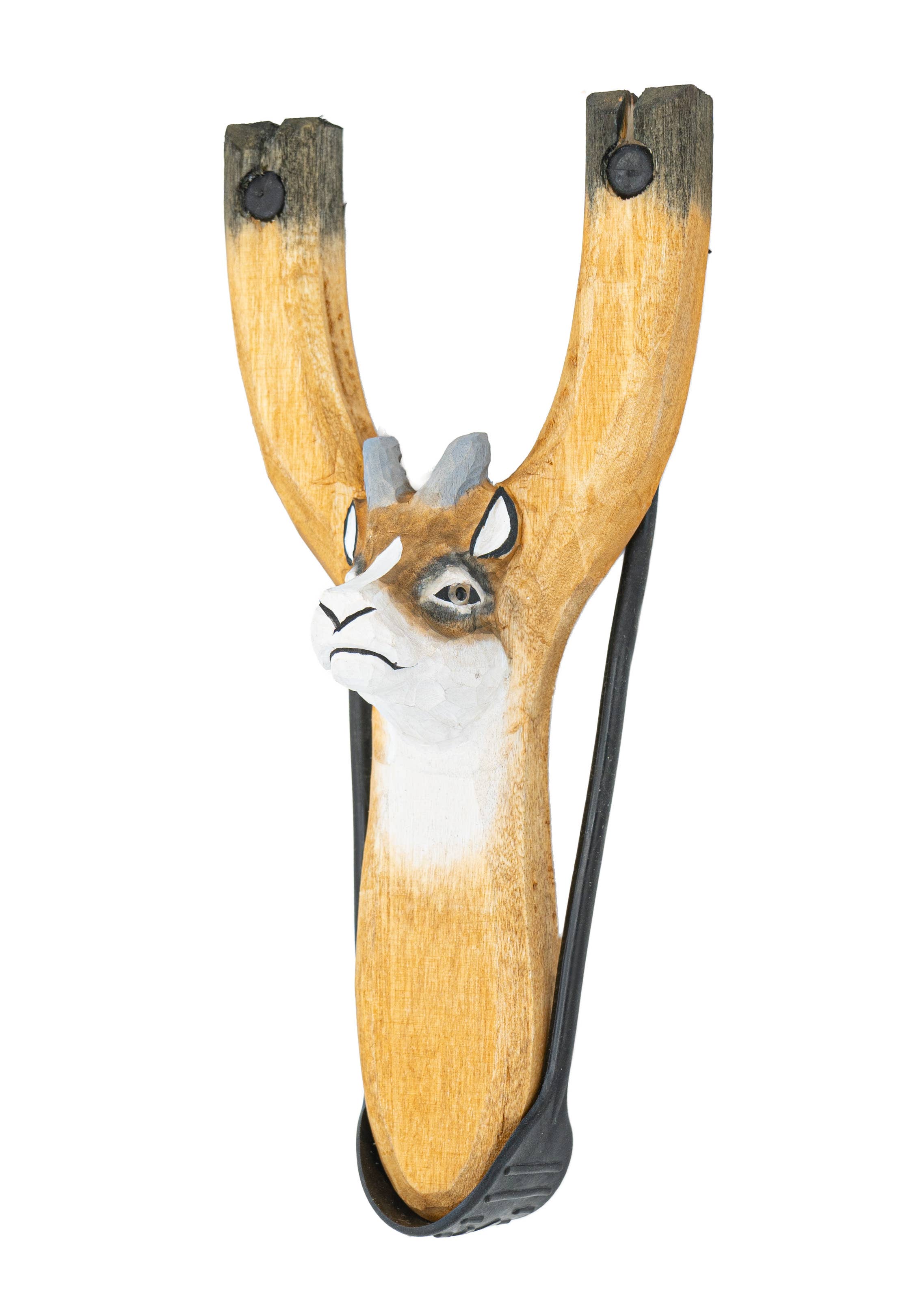 Pawnee Bill’s - Vendita all'ingrosso Fionda - Bambini - Fionde in legno con teste di animali in resina5