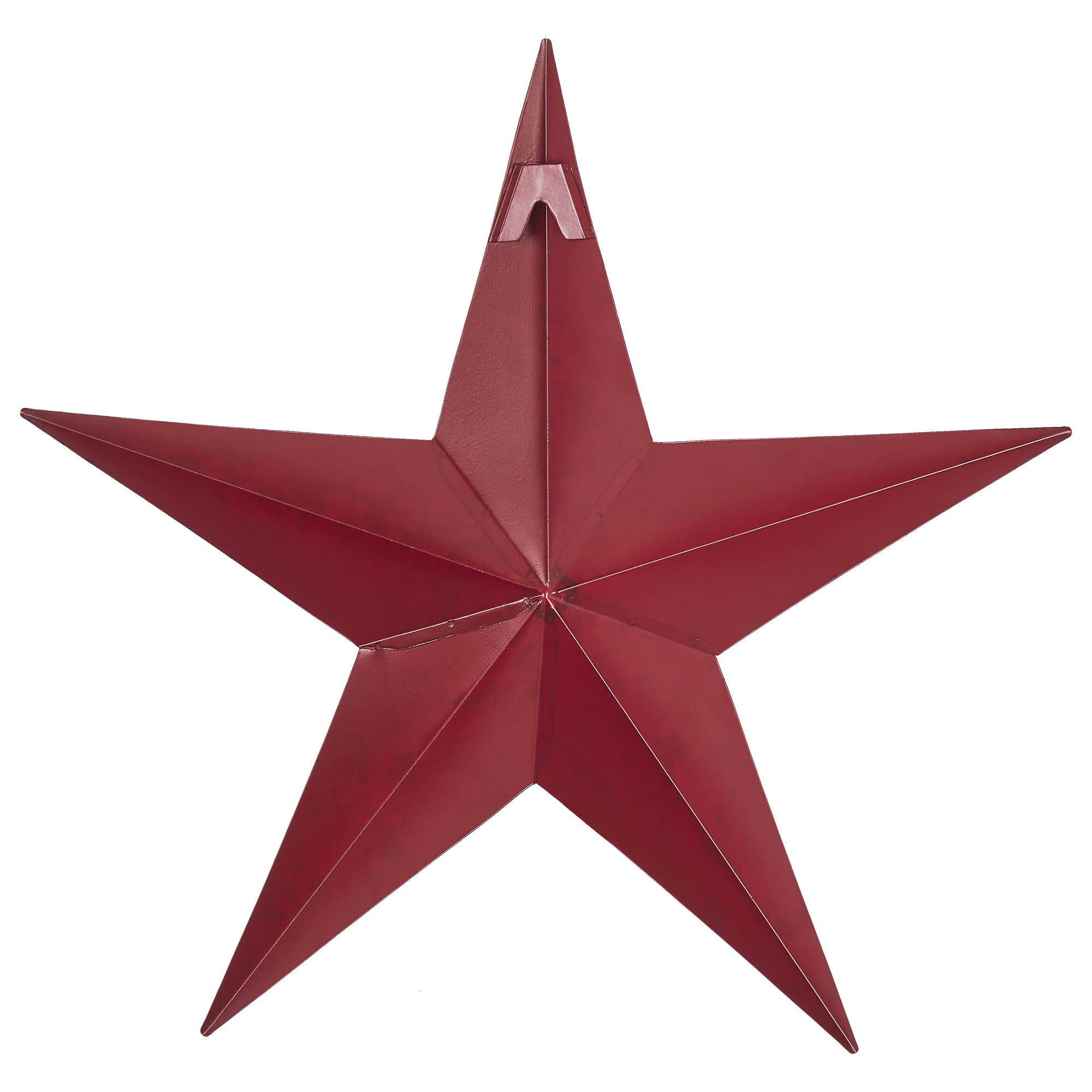 VHC Brands - Wholesale Wall Accent - Metal Star Speckled Burgundy Distressed 12x122