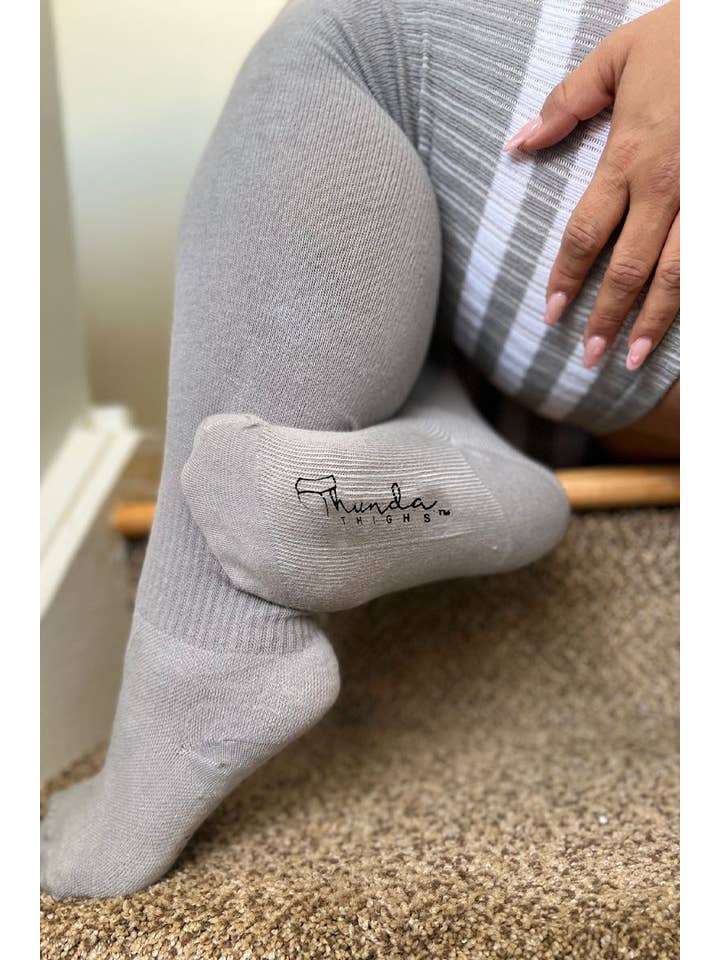 THUNDA THIGHS - Wholesale Socks - Women's - Thunda Tūbbies - Earl Grey2