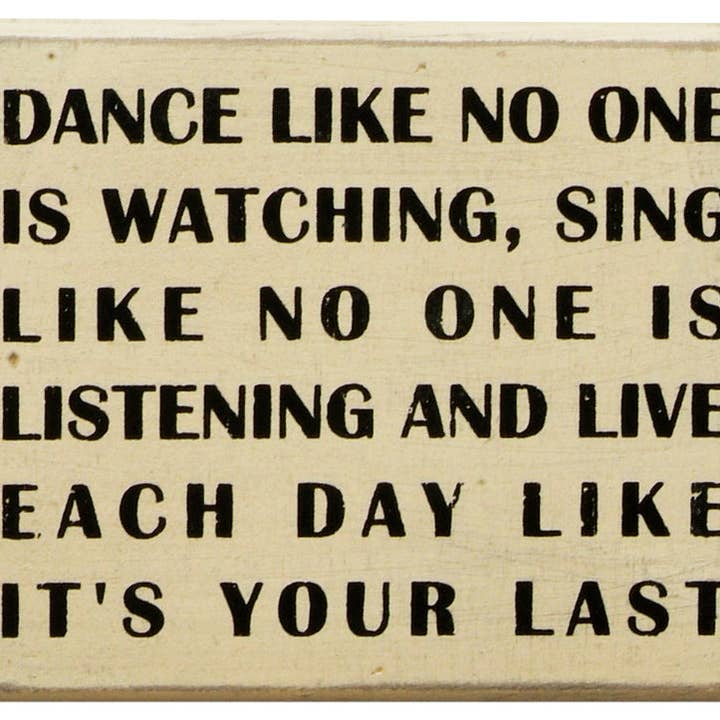 Pk Box Dance Like No One White for wholesale by Instant Gifts International