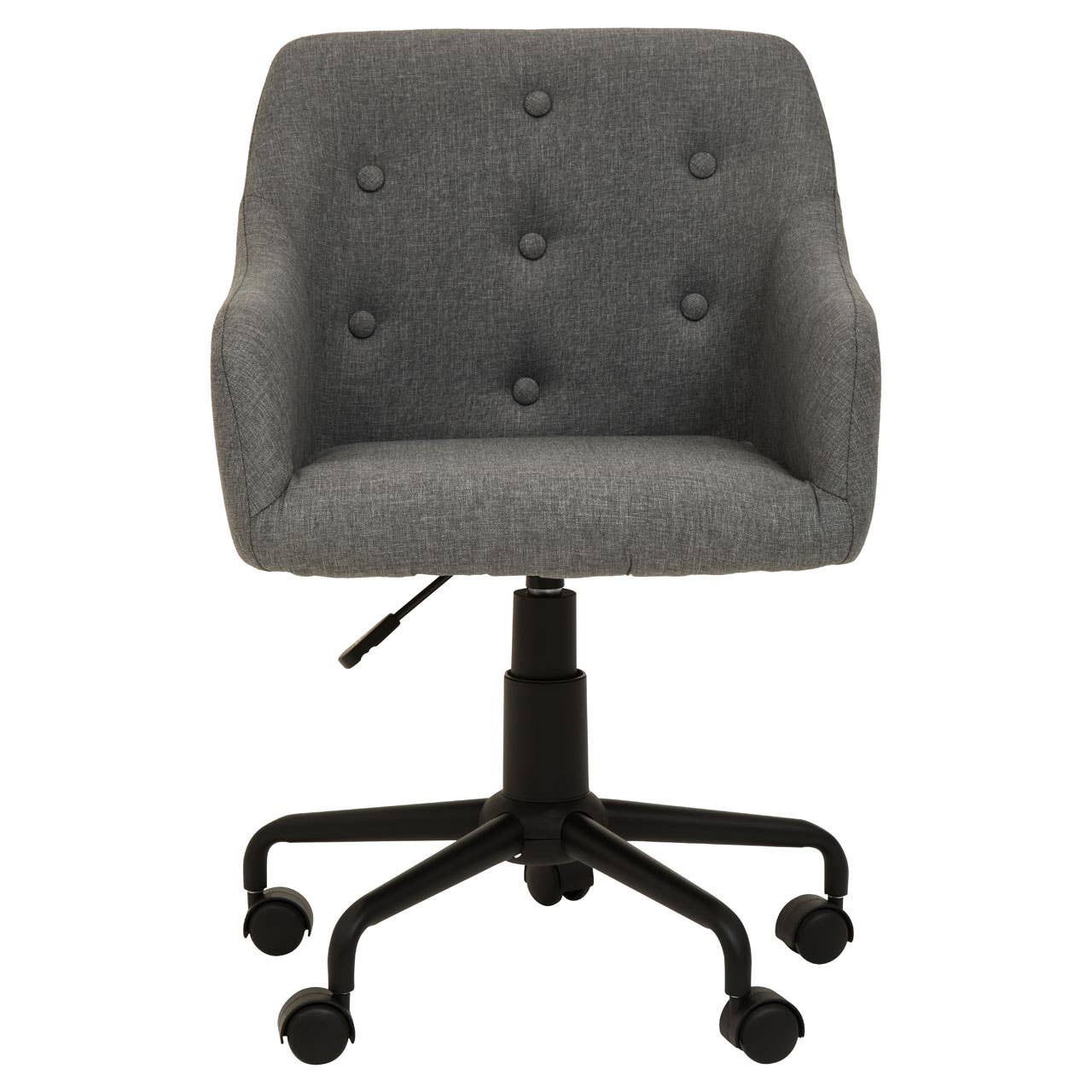 Interiors by Premier – wholesale Chair – Brent Tufted Grey And Black Home Office Chair1
