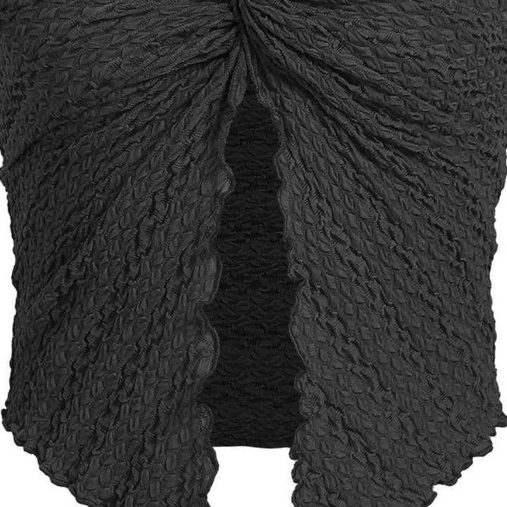 CWTTT0079_RUCHED TWIST FRONT STRAPLESS BACKLESS TOP and other Purchase Wholesale ln159. Free Returns & Net 60 Terms on Faire trending on Faire.