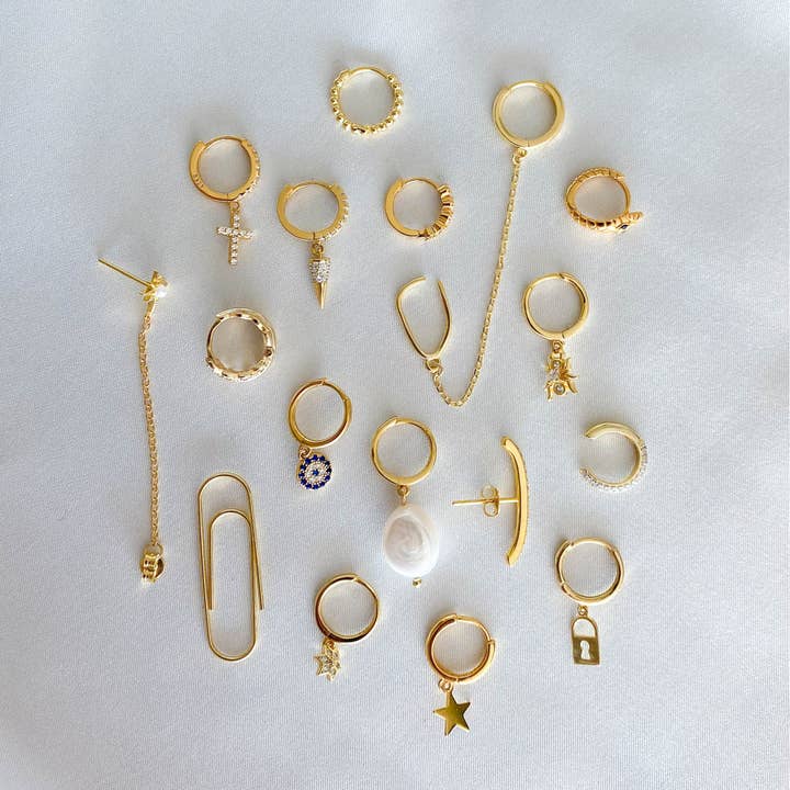 Lillys Amsterdam – wholesale Stud/post earrings – Caesar - 925 Sterling Silver - Hypoallergenic2