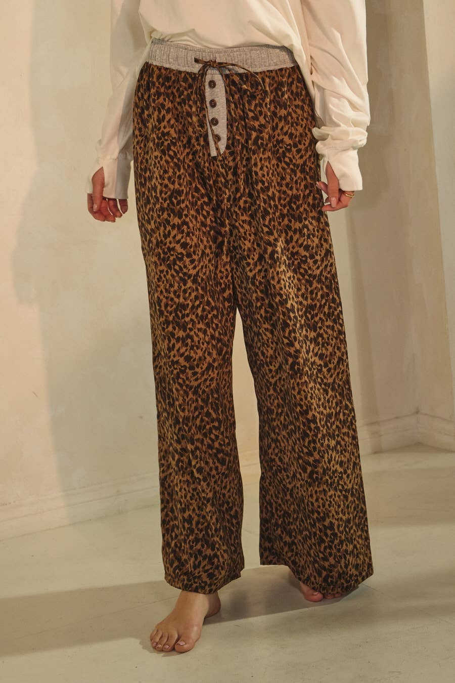 Leopard Print Wide-leg Pants for wholesale on Faire5