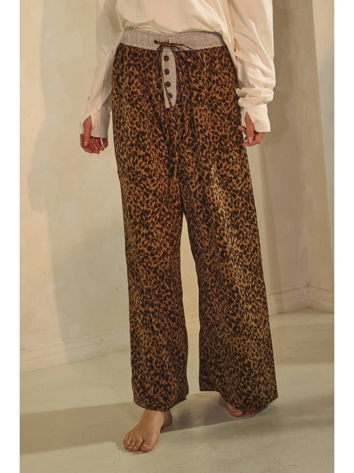 Leopard Print Wide-leg Pants for wholesale on Faire5