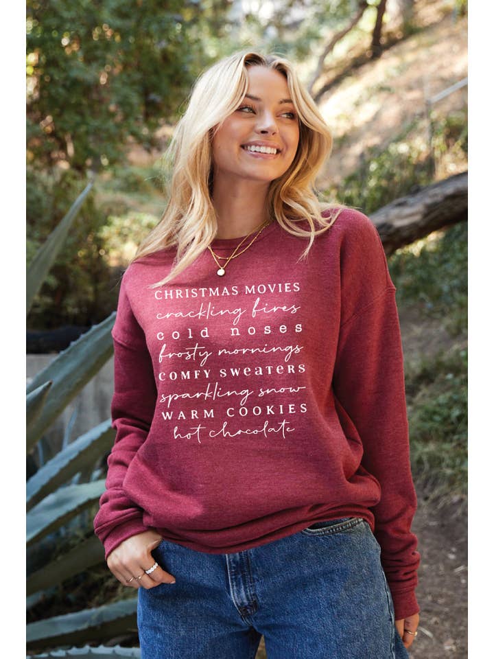 OAT COLLECTIVE - Wholesale Graphic Sweatshirt - Women's - WINTER WORDS Graphic Sweatshirt