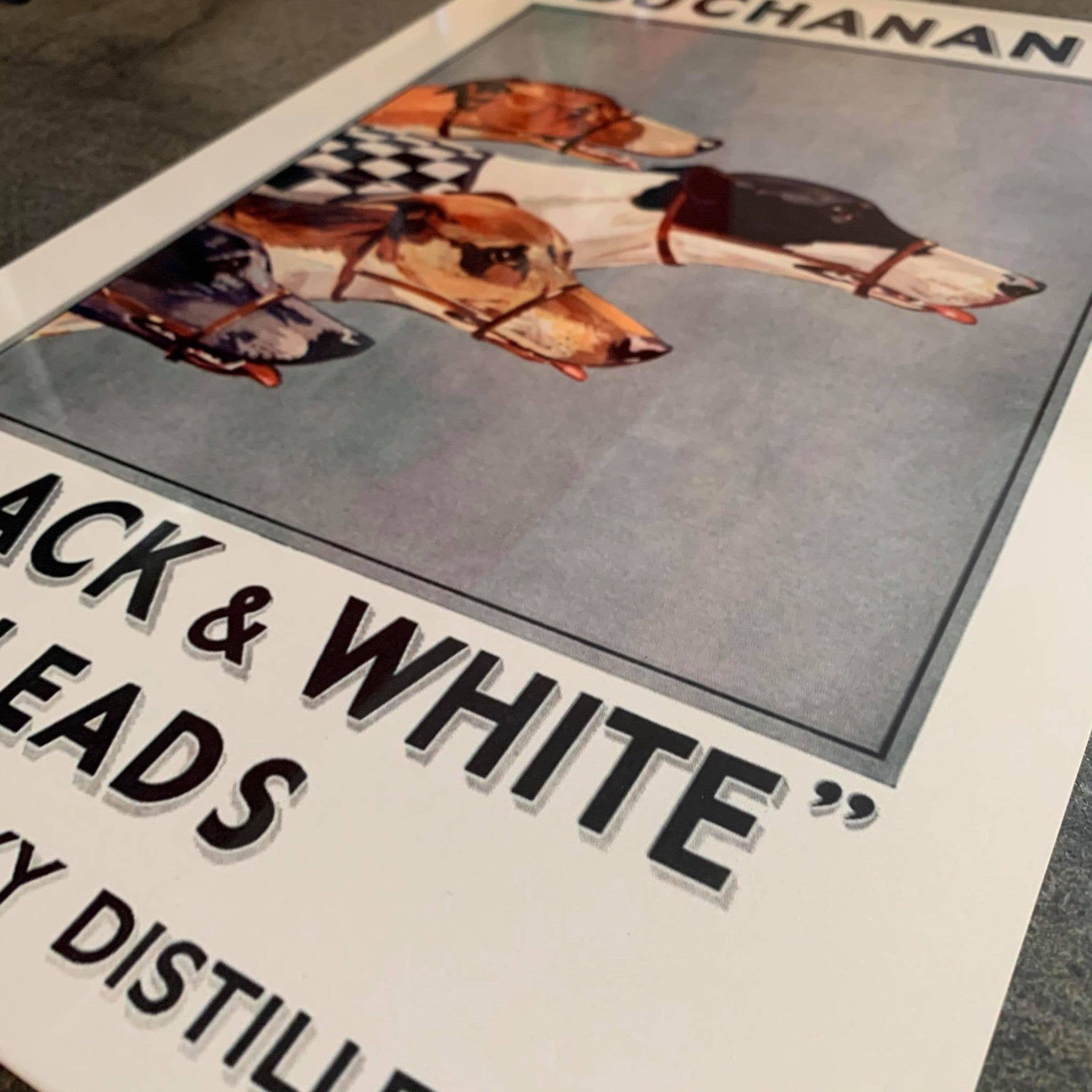 The British Metal Signs Company – wholesale Sign – Buchanan's Black and White Scotch Whiskey  Metal Sign1