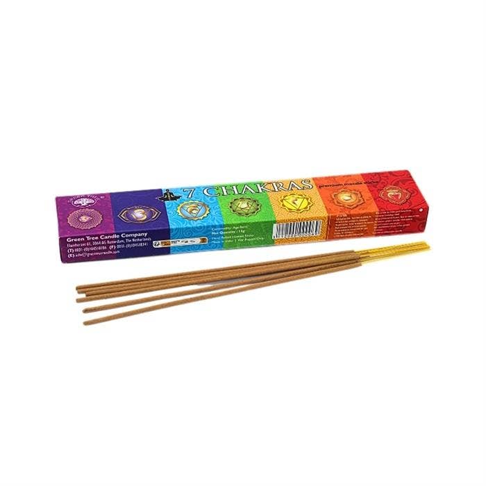 Green Tree - Wholesale Incense - Green Tree 7 Chakra Natural Incense 15 grams