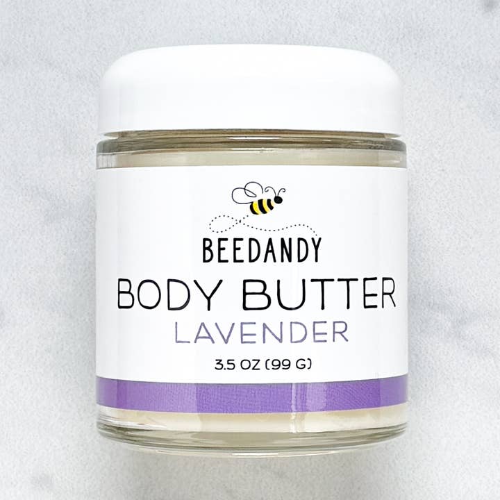 Körperbutter, Lavendel, ganz natürlich, 3,5 oz für den Großhandel von Beedandy