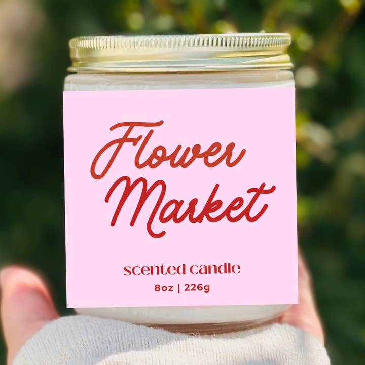 Bougie Marché aux Fleurs Printemps Été pour la vente par Free Ethos