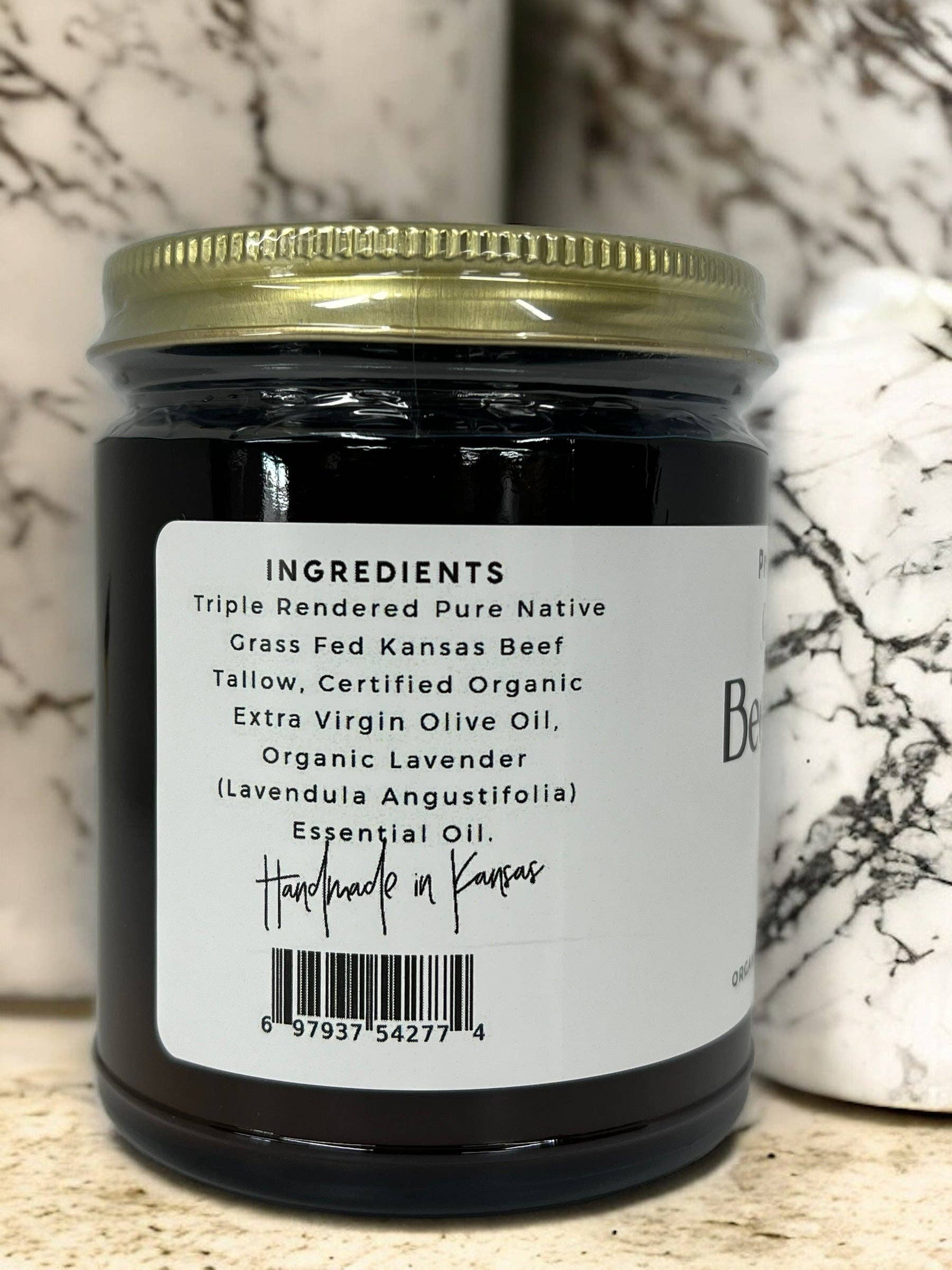 Prairie Fire Candles – wholesale Kroppsbalsam/Smör – Nötkötttalgbalsam - 2 oz - Ekologisk gräsmatad - Kroppssmör - Prairie Fire Kansas Native Pasture18