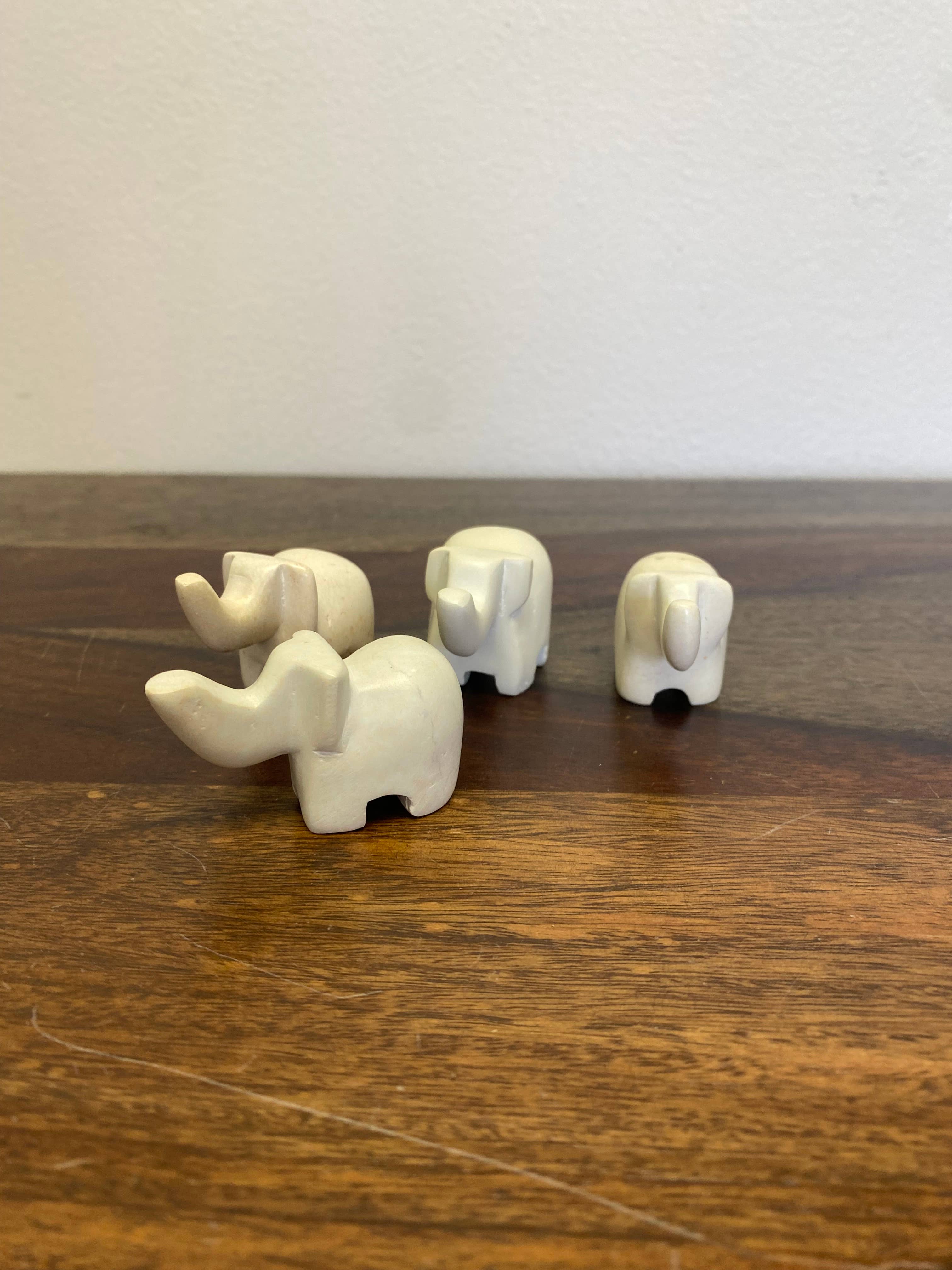 Gitzell FairTrade - Wholesale Decorative Figurine - Soapstone Animal Figurine, elephant small3