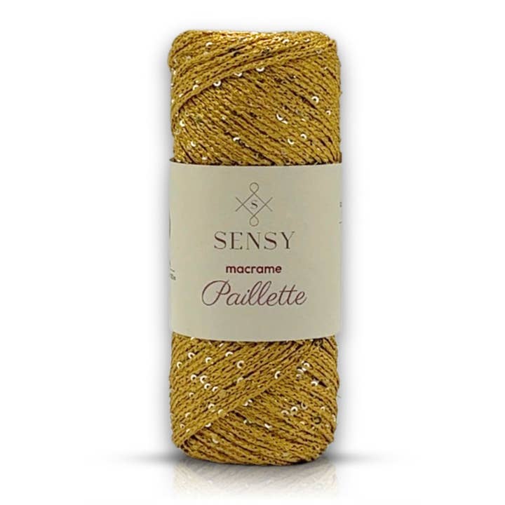 Sensy - Wholesale Craft Supplies - Sensy Paillette Macrame Cord - 109 Yards 100% Polyester