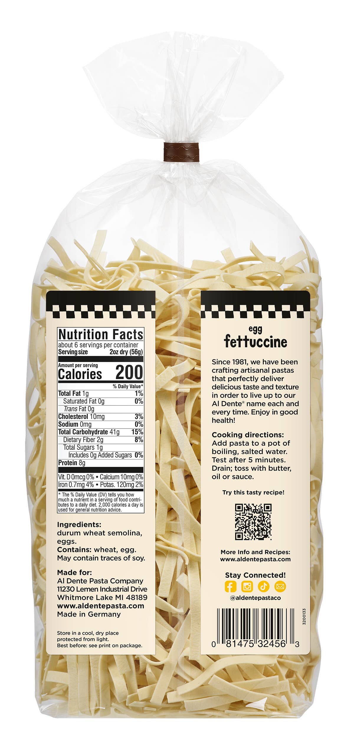 Al Dente Pasta - Wholesale Pasta - Egg Fettuccine1