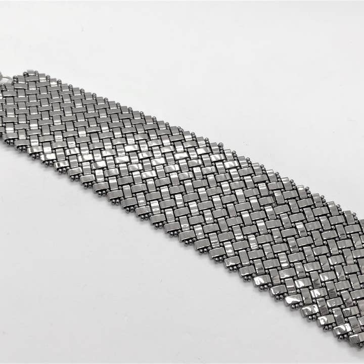 Herringbone Hand Sewn Bracelet for wholesale by EMMIS JEWELRY