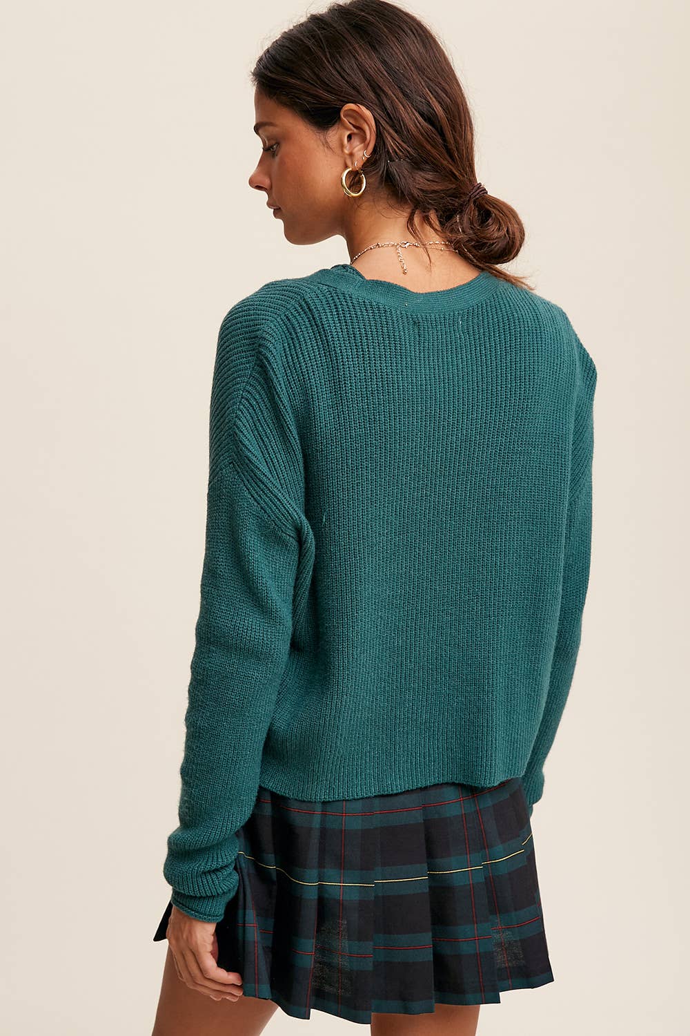 Listicle - Wholesale Tops Set - Women's - Ribbed Knit Cardigan Set LWSET00515